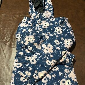 Floral Kids Jacket - Blue and Pink
